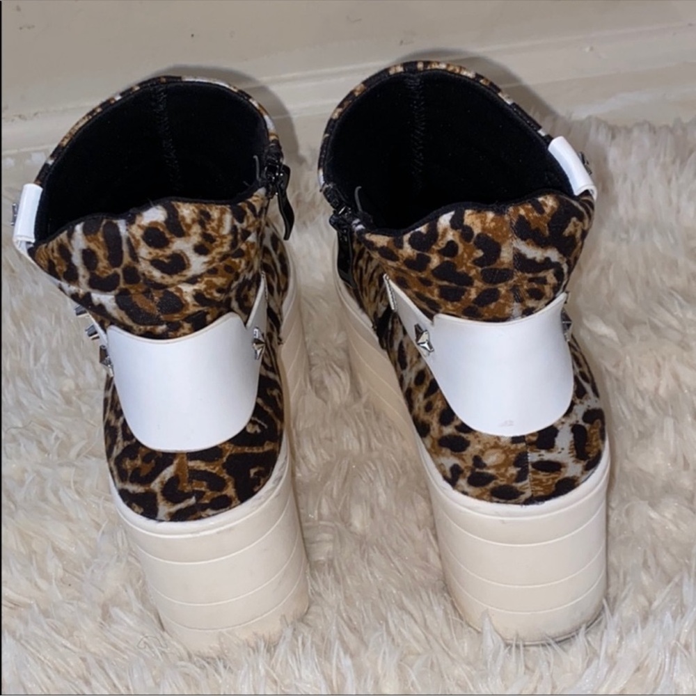 Platform leopard booties - Picture 4 of 5